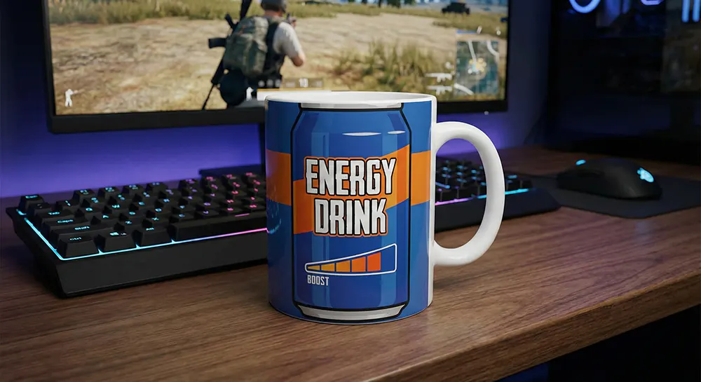 ۱۰ ایده خفن چاپ روی ماگ برای پابجیبازهای حرفهای 13 ماگ انرژی درینک پابجی