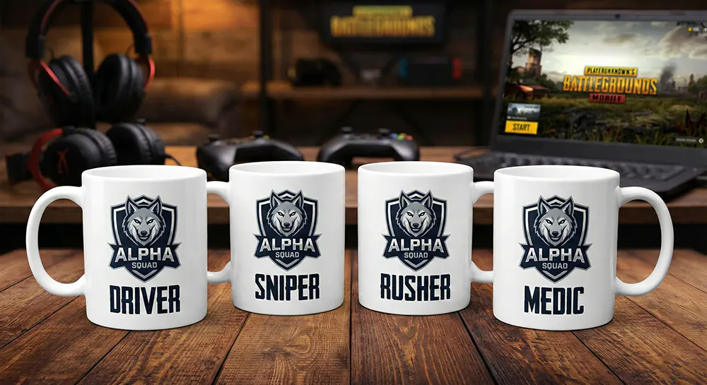 ۱۰ ایده خفن چاپ روی ماگ برای پابجیبازهای حرفهای 11 ماگ اسکواد پابجی