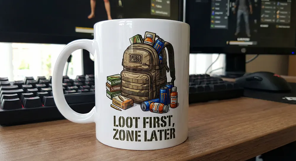 ۱۰ ایده خفن چاپ روی ماگ برای پابجیبازهای حرفهای 8 ماگ بگ پک لول سه (backpack level3)