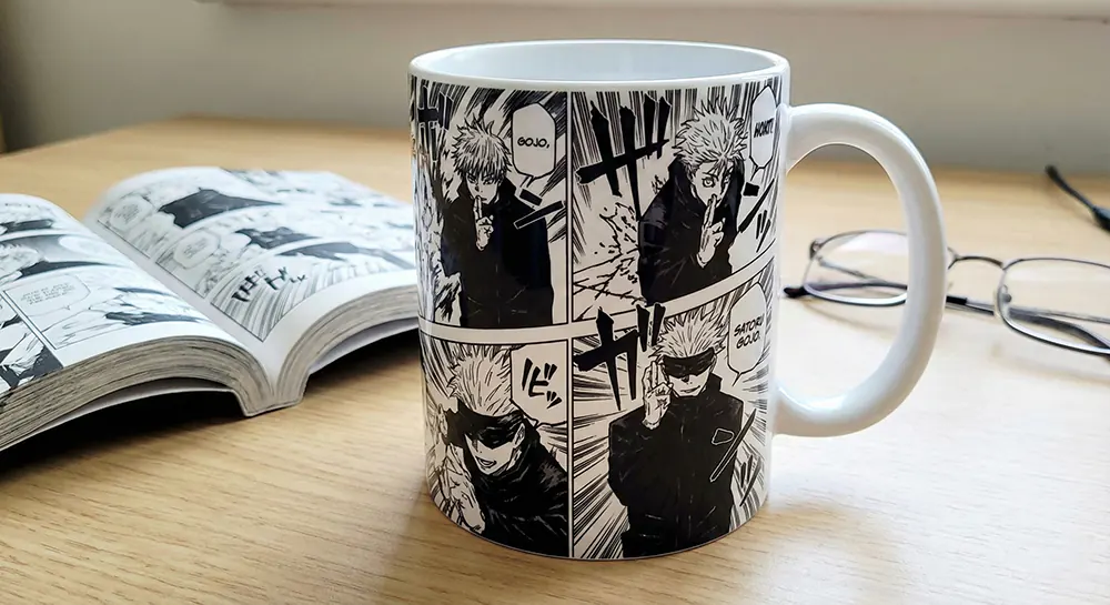 ۱۰ ایده چاپ ماگ برای طرفداران انیمه (طرحهای خاص) 5 ماگ مانگا